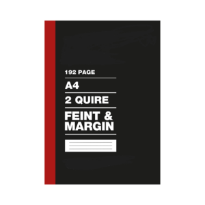 A4 192 Pages 2 Quire College Exercise Book Feint & Margin - Rite On Brand