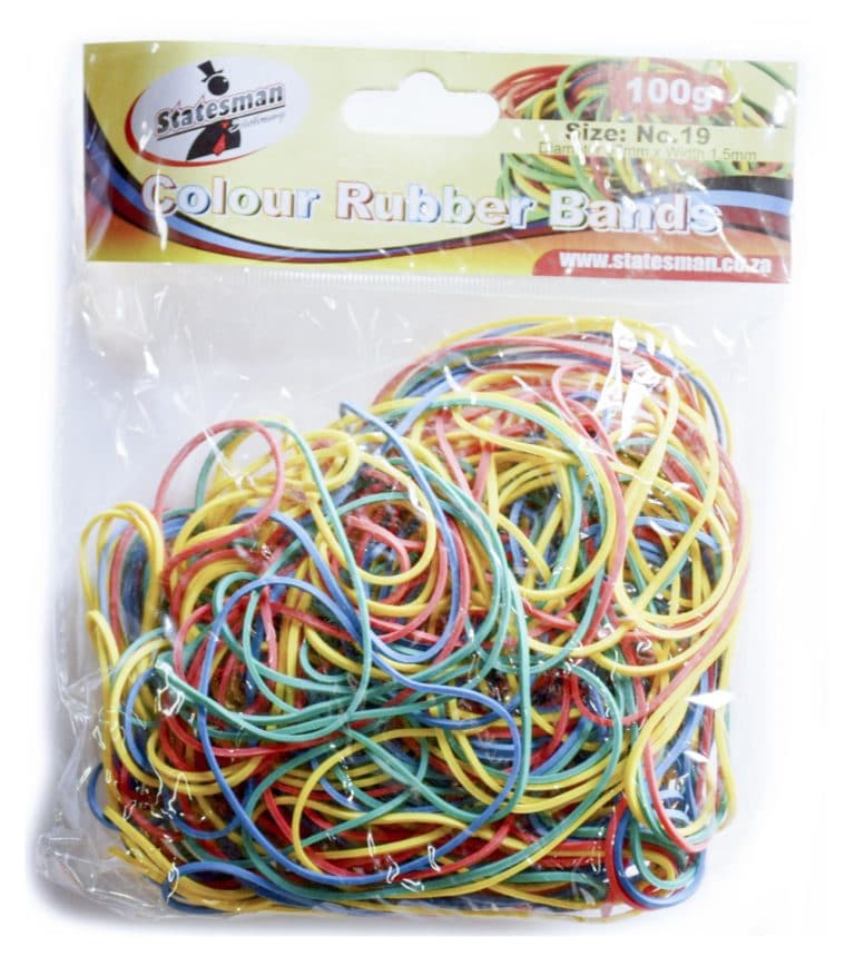 Rubber Band Colour Size 19 100g