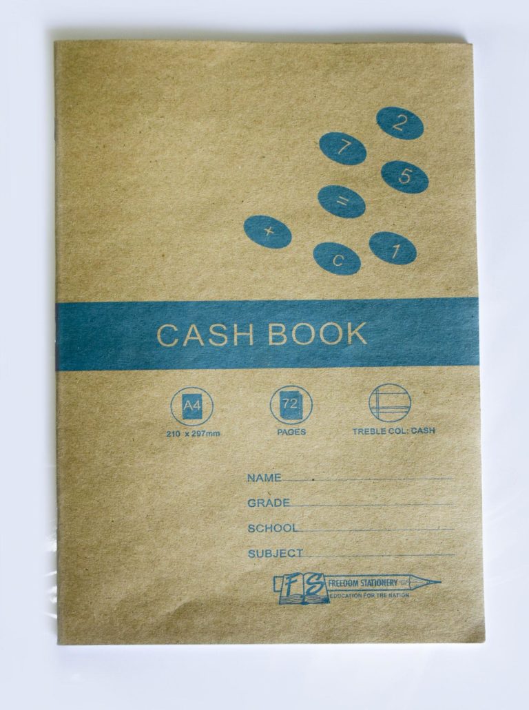 School Books A4 Cash Book 72 Page Statesman Stationery