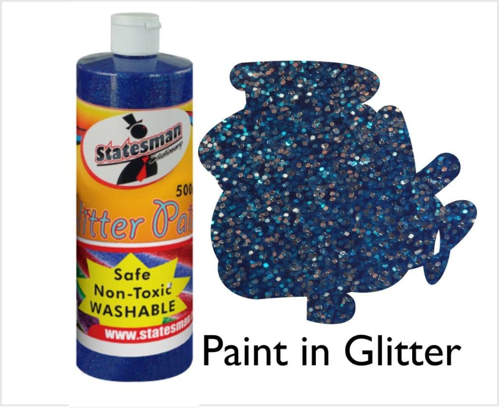 Large 500ml Glitter Paint 500ml Purple — Statesman Stationery