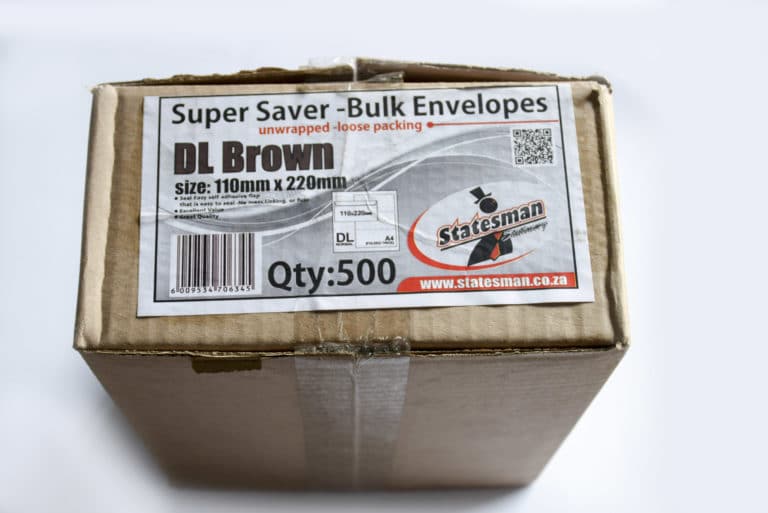 Statesman Envelopes DL 110mm x 220mm Brown 500 - Pack