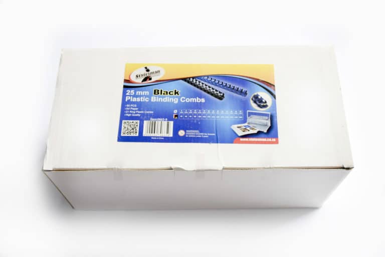 Binding Combs Black 25mm 50 Pack