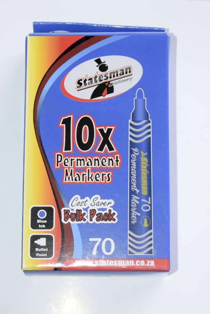 Permanent Marker Blue 10 Pack — Statesman Stationery