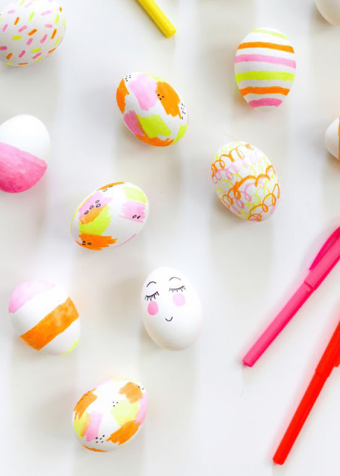 Highlighter Easter eggs