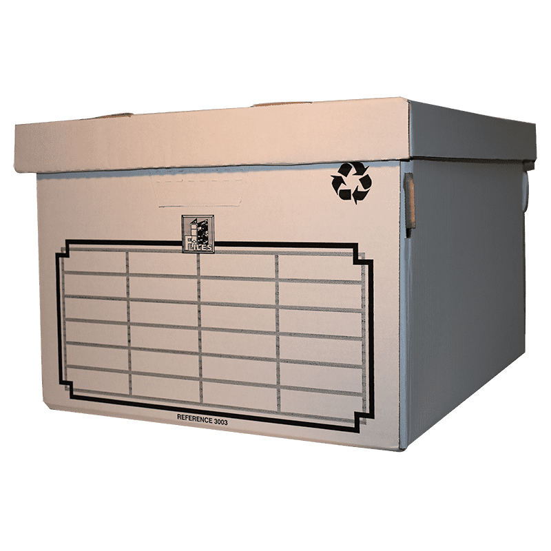 Flamingo Archive Storage Boxes 2 Pack White (Holds +/-5 Lever Arch Files)