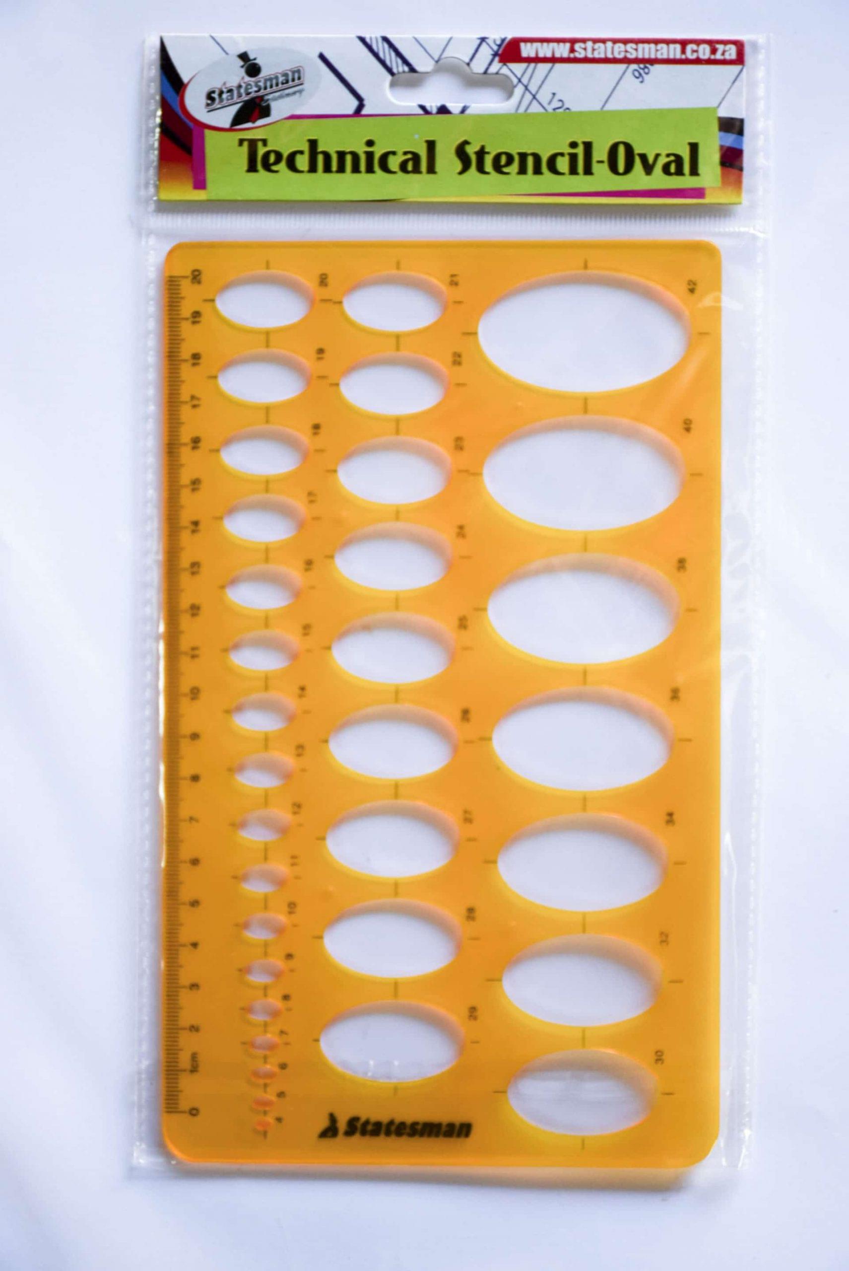 Technical Drawing Stencil - Oval