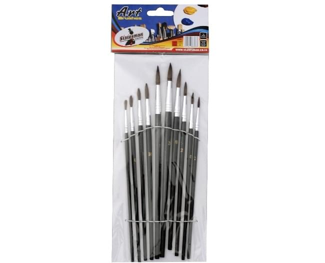 Artist Paint Brush Set Assorted Sizes 10PC