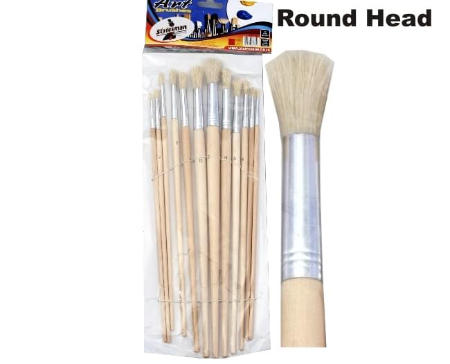Artist Paint Brush Set 12PC Round