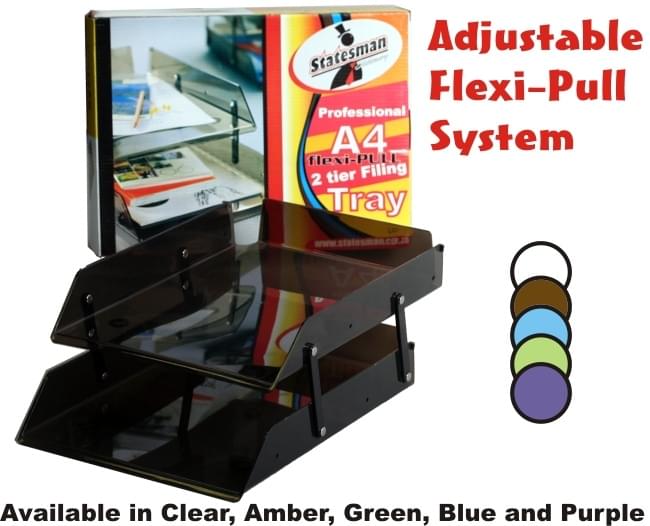 Statesman 2 Tray Flexi-Pull Adjustable Filing System