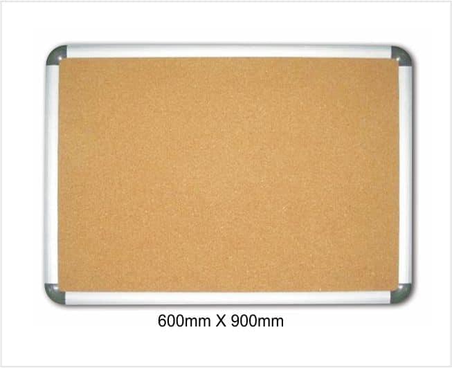 Cork Board WEX Aluminium Frame 600mm X 900mm