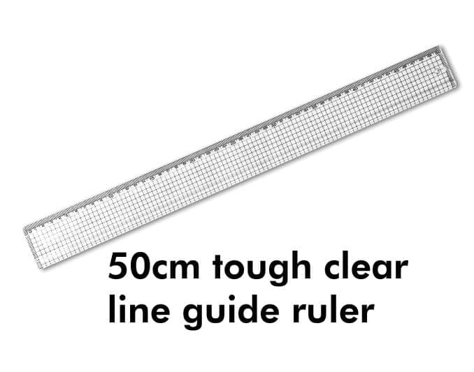 Statesman 50cm Line Guide Ruler - Ideal For Technical Drawing