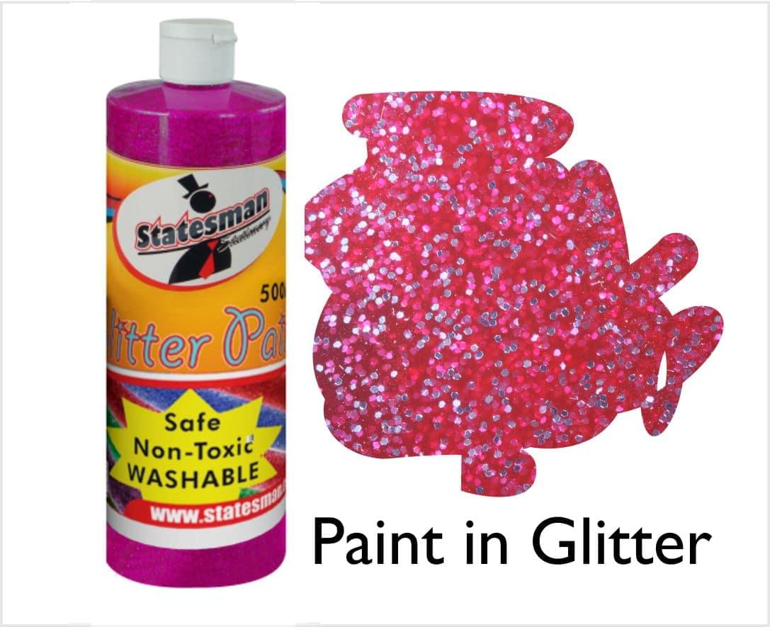Glitter Paint Pink Large 500ml