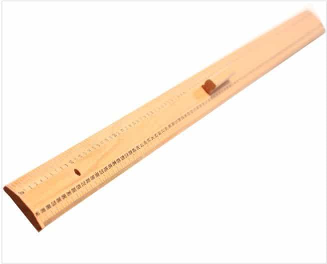 Chalkboard Instrument Ruler 1 Meter Beechwood