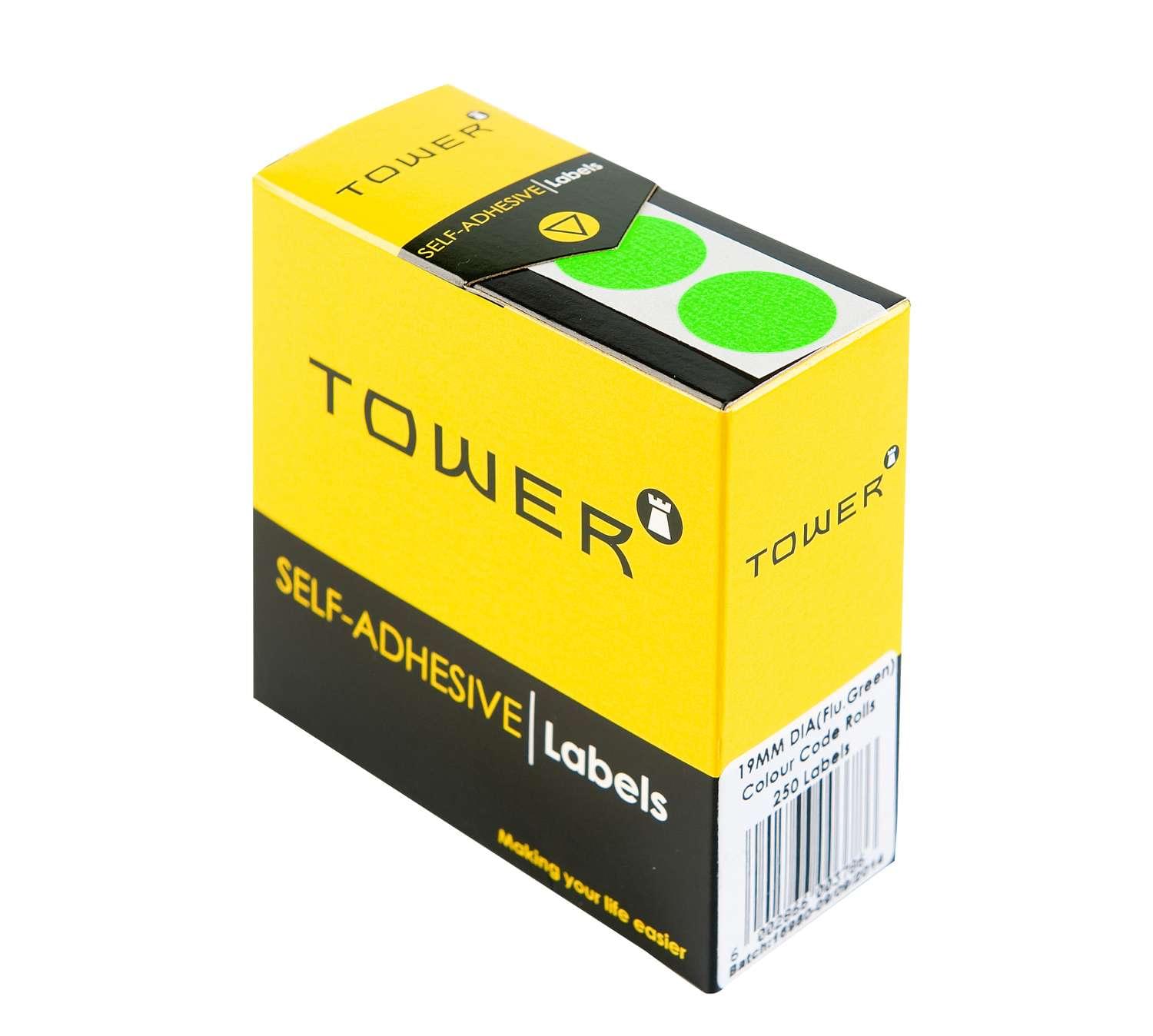 Tower C19 Colour Code Rolls Flu Green
